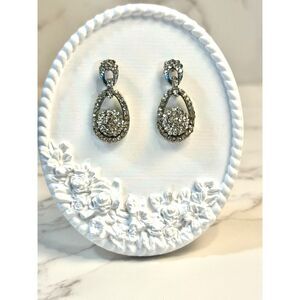 Vintage Rhinestone Dangle Earrings